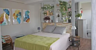 Gite de Gaby et Jean à Coussac Bonneval en Haute-Vienne, Nouvelle Aquitaine - chambre du rez de chaussée_8