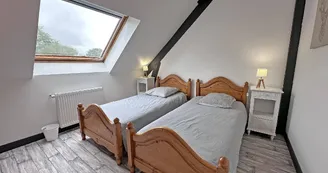 Gîte de la Châtaigneraie à Saint Yrieix La Perche en Haute-Vienne (Nouvelle Aquitaine) - chambre 3 - version lits simples_50