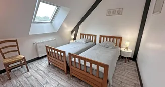Gîte de la Châtaigneraie à Saint Yrieix La Perche en Haute-Vienne (Nouvelle Aquitaine) - chambre 2 - version lits simples_40