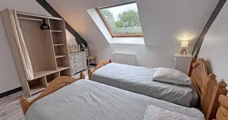 Gîte de la Châtaigneraie à Saint Yrieix La Perche en Haute-Vienne (Nouvelle Aquitaine) - chambre 3 - version lits simples_52