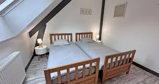 Gîte de la Châtaigneraie à Saint Yrieix La Perche en Haute-Vienne (Nouvelle Aquitaine) - chambre 2 - version lits simples_39