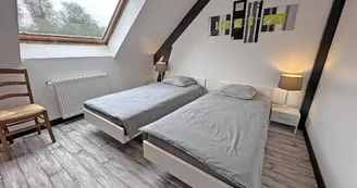 Gîte de la Châtaigneraie à Saint Yrieix La Perche en Haute-Vienne (Nouvelle Aquitaine) - chambre 1 - version lits simples_31